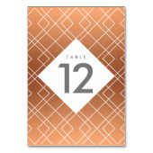 Moderne Kaarten koperen tabelnummer (Voorkant)