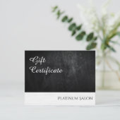 Moderne Kaarten met zwart en zilver met enveloppen (Staand voorkant)