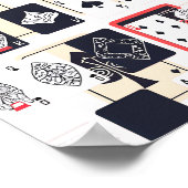 Moderne Kaarten Spel Kunst Poster (Hoek)
