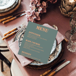 Moderne Kaarten van het menu Bindingstabel voor aa