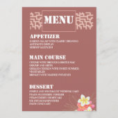 Moderne Kaarten van het menu Bindingstabel voor aa (Voorkant)