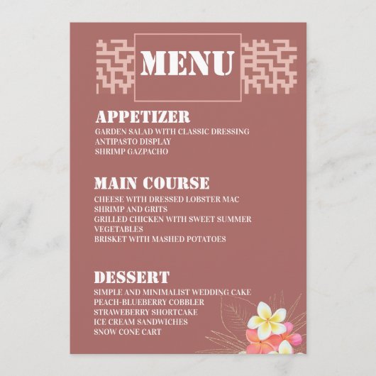 Moderne Kaarten van het menu Bindingstabel voor aa (Voorkant)