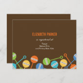 Moderne kaarten voor Baby shower van ratten (Voorkant / Achterkant)