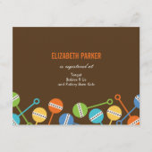 Moderne kaarten voor Baby shower van ratten (Voorkant)