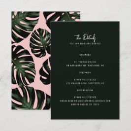 Moderne kaarten voor bruiloft op bestemming