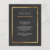 Moderne Kaarten voor deco Gold en zwart huwelijk i (Voorkant)