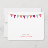 Moderne kaarten voor gebundelde monogram notitiekaartje (Voorkant)