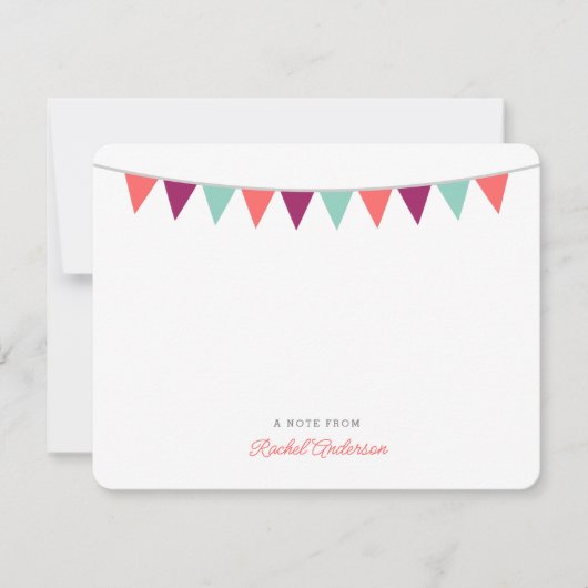 Moderne kaarten voor gebundelde monogram notitiekaartje (Voorkant)