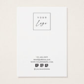 Moderne kaarten voor getextureerd oorklaar beeldsc visitekaartje (Achterkant)