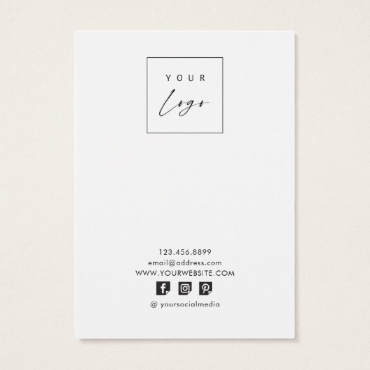 Moderne kaarten voor getextureerd oorklaar beeldsc visitekaartje (Achterkant)