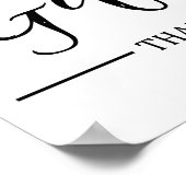 Moderne Kaarten voor kalligrafie en cadeauafdrukke Poster (Hoek)