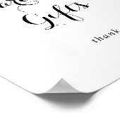 Moderne Kaarten voor kalligrafie en cadeaubonnen Poster (Hoek)