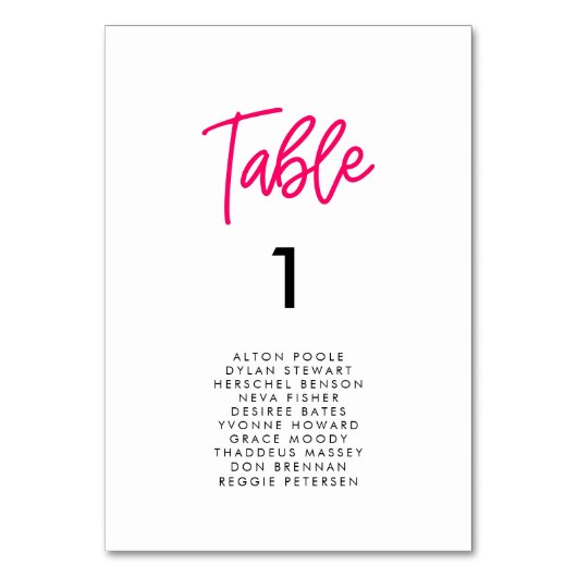 Moderne kaarten voor kalligrafische bruiloft (Voorkant)