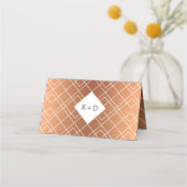 Moderne kaarten voor penseelstreken van koper plaatskaartje (Achterkant)