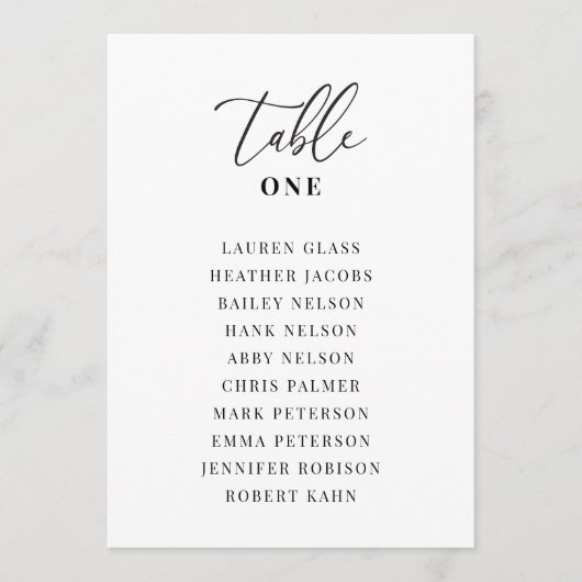 Moderne kaarten voor rondetafelzitjes (Voorkant)