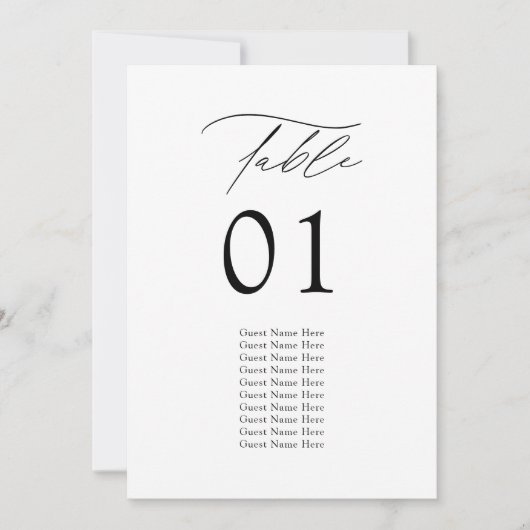 Moderne kaarten voor rondetafelzitjes (Voorkant)