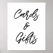 Moderne Kaarten voor typografie en cadeautjes voor Poster (Voorkant)