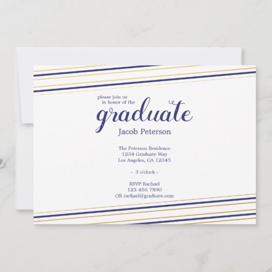 Moderne kaarten voor zeemacht en gouden Afstuderen (Achterkant)