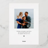 Moderne Kado Folie Kerstkaart Folie Feestdagenkaart (Achterkant)