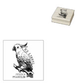 Moderne Kaketoe, Bibliotheek Ex Libris Boek  Rubberstempel (Gestempeld)