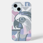 Moderne kaketoe Stijlvolle Geometrische Parrot Mon Case-Mate iPhone Case (Achterkant)