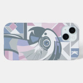 Moderne kaketoe Stijlvolle Geometrische Parrot Mon Case-Mate iPhone Case (Achterkant (horizontaal))
