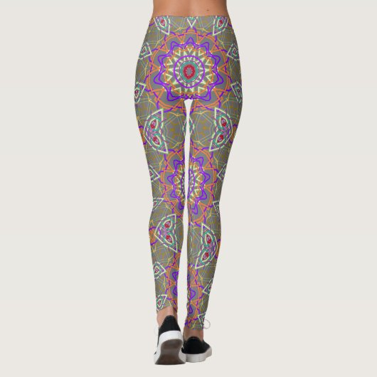 Moderne kaleïdoscoop leggings (Achterkant)