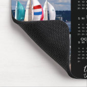 Moderne kalender 2023 3 Gepersonaliseerd het Foto Muismat (Hoek)