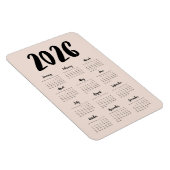 Moderne kalender 2024 magneet (Rechterzijde)