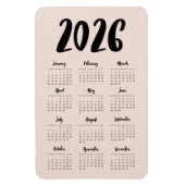 Moderne kalender 2024 magneet (Verticaal)