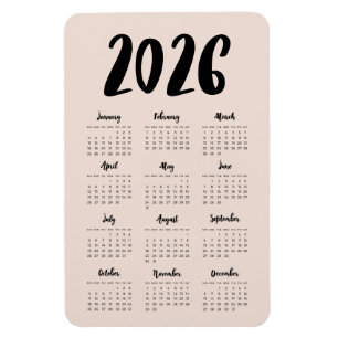 Moderne kalender 2024 magneet