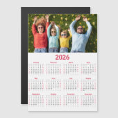 Moderne Kalender 2026 met Foto - Overzicht van het (Voorkant / Achterkant)