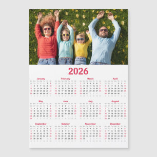 Moderne Kalender 2026 met Foto - Overzicht van het