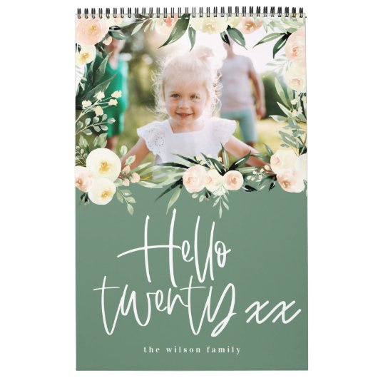 Moderne kalender met filmfotoscript voor waterverf (Hoes)