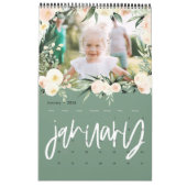 Moderne kalender met filmfotoscript voor waterverf (Jan 2026)