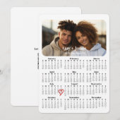 Moderne Kalender Printbare Datum Bewaren 2025 Save The Date (Voorkant / Achterkant)