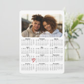 Moderne Kalender Printbare Datum Bewaren 2025 Save The Date (Staand voorkant)