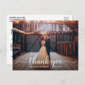 Moderne kalische kalligrafie script Bedankt voor j Briefkaart (Voorkant / Achterkant)