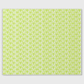 Moderne kalkgroene aangepaste monogram-initiaal cadeaupapier (Vlak)