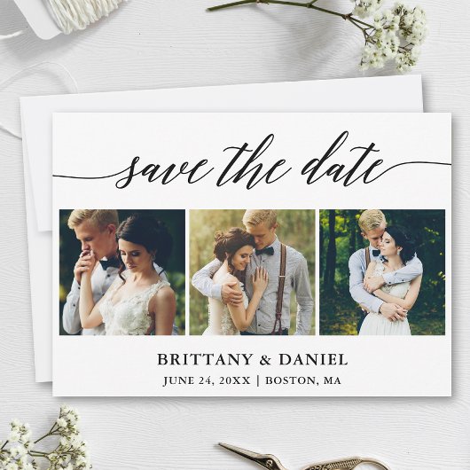 Moderne kalligrafie 3 Foto Save The Date