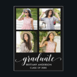 Moderne kalligrafie 4 Fotogradatie Partij Uitnodiging Briefkaart<br><div class="desc">Modern 4 Uitnodiging fotograaf - Calligrafie-script</div>