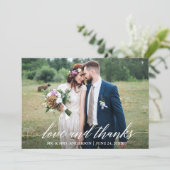 Moderne Kalligrafie 4 Foto's Liefde Bedankt Bruilo (Staand voorkant)