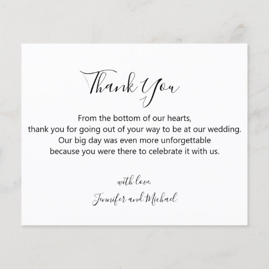 moderne kalligrafie 4 foto's trouwcollage (Achterkant)