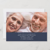 Moderne kalligrafie 50th Wedding Jubileum Invita Kaart (Achterkant)