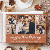 Moderne kalligrafie 5 foto terracotta thanksgiving