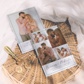 Moderne kalligrafie 5 foto's Trouw uitnodiging