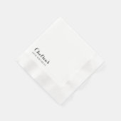 Moderne kalligrafie 60e verjaardagsfeest servet (Hoek)