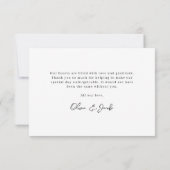 Moderne kalligrafie 9 Foto Collage Wedding Bedankkaart (Achterkant)