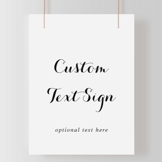Moderne kalligrafie Aangepast tekenteken Poster
