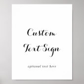 Moderne kalligrafie aangepast tekstbord poster (Voorkant)